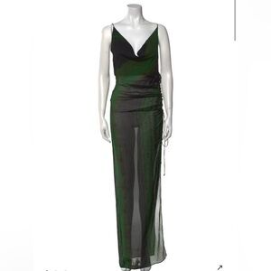 Rat & Boa Sheer Green Maxi Dress